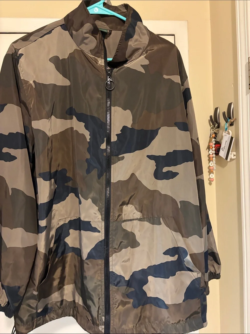 wild fable Men's Camo Windbreaker Jacket - Brown & Green